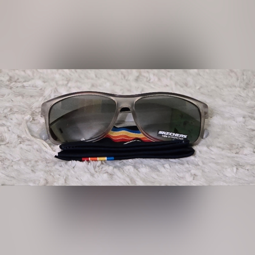 Skechers‎ Gray Sunglasses Modern Sporty Design NWT